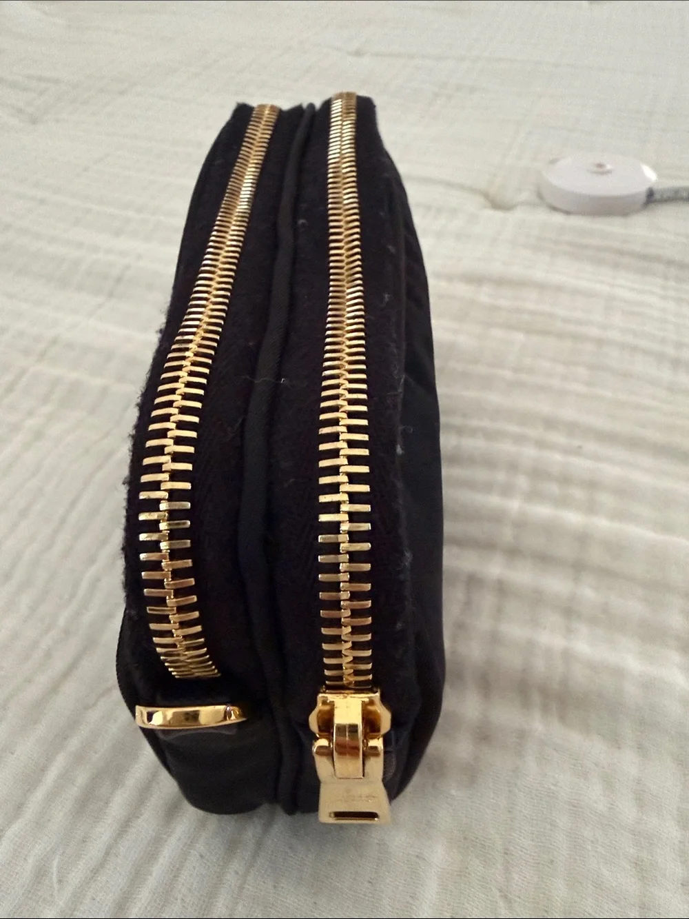 Prada Contenitore Tracolla Tesuto Black Nylon mini Camera Bag (1NF861)